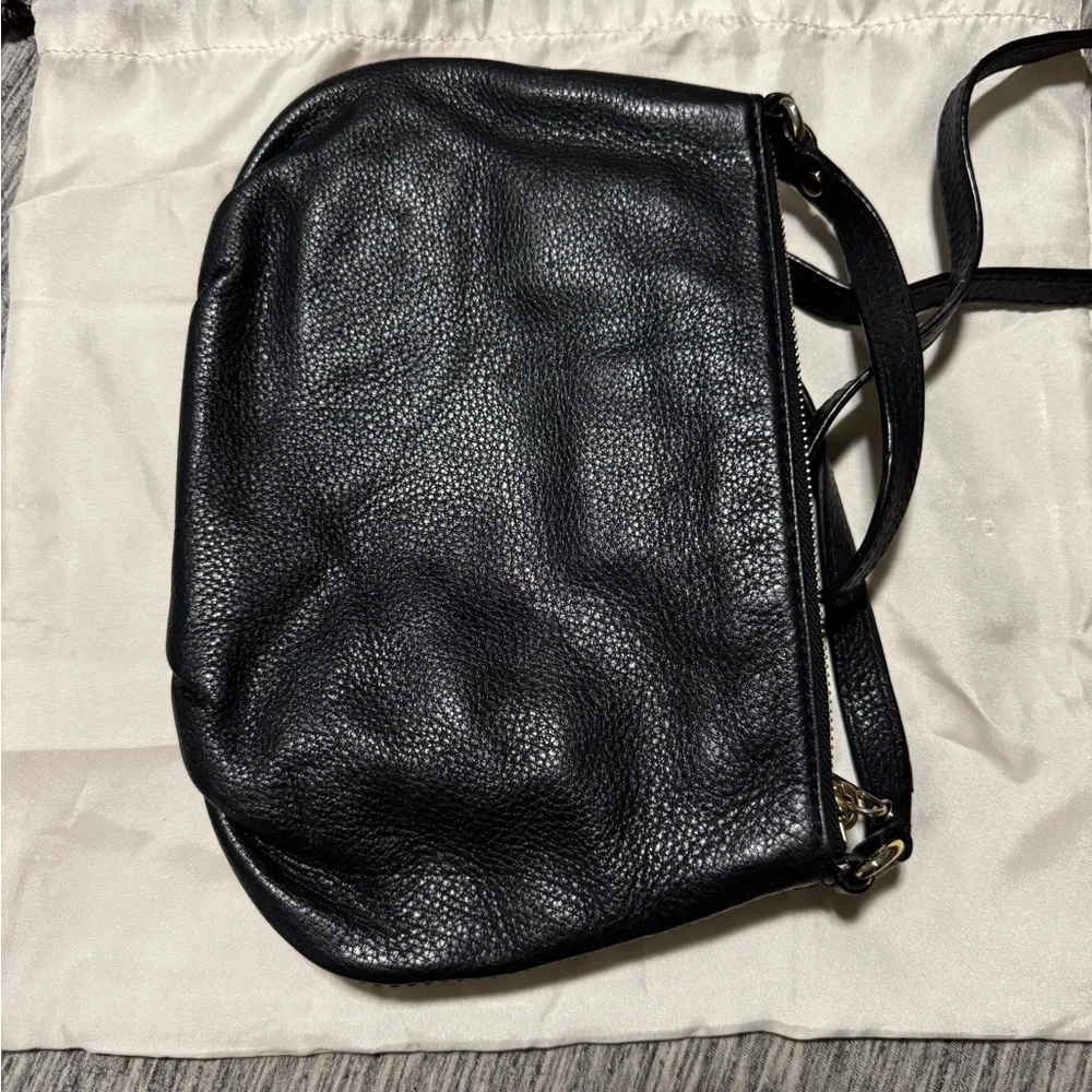 Michael Kors Black Crossbody Bag with Gold Accents - Picture 5 of 10